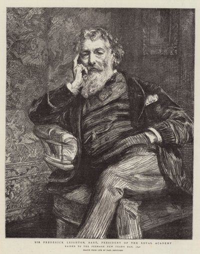 Sir Frederick Leighton, Baronet, Presidente de la Real Academia de Charles Paul Renouard